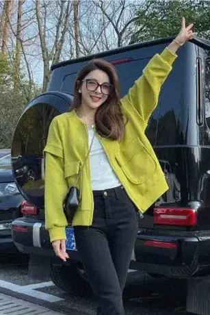 棒球服卫衣2023新款女ins潮春秋薄款韩版宽松百搭拉链短款外套女图片