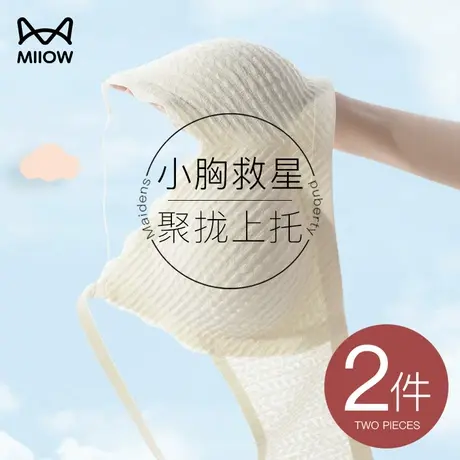 猫人内衣女小胸聚拢性感蕾丝美背文胸上托防下垂无钢圈乳胶胸罩秋图片