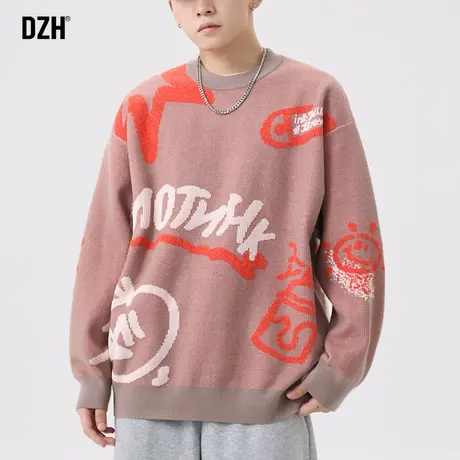 男士情侣毛衣男秋冬款慵懒针织打底衫男款2023新款休闲百搭毛线衣商品大图