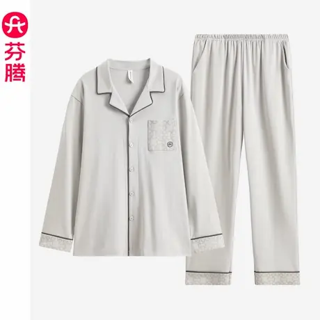 芬腾睡衣男款纯棉长袖春秋款秋冬季男士大码青少年全棉家居服套装商品大图