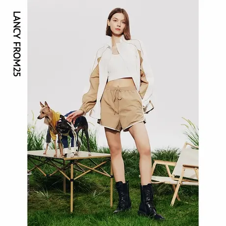 [朗姿奥莱]朗姿设计感轻运动时尚薄款显瘦高级感外套女2024年春季商品大图