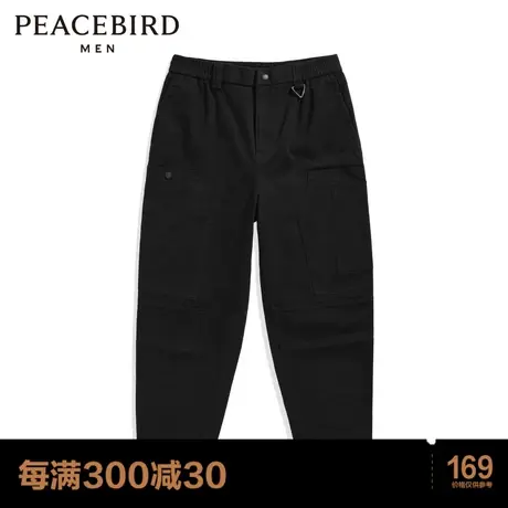太平鸟男装  冬季新款休闲工装裤男图片