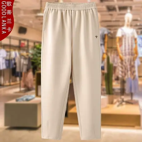 40-50岁中年妈妈春秋运动裤子200斤大码宽松时尚松紧腰休闲卫裤女商品大图