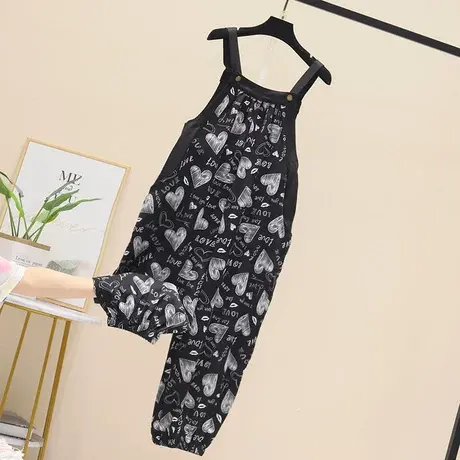 休闲连体裤阔腿裤连衣裤背带裤2023春夏新款显瘦灯笼裤女裤子长裤商品大图