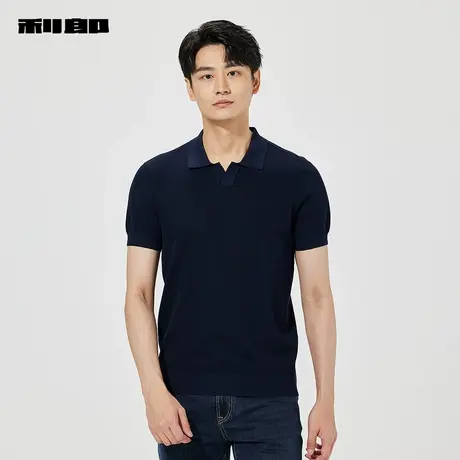 【商场同款】利郎官方 针织短袖Polo衫男士2025夏季T恤25XTX5351S商品大图