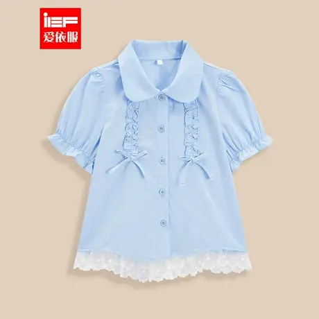 MINIIEF【爱依服童装】2025夏季新款韩系风甜美时尚洋气女童衬衫图片