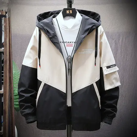 男士外套男春秋季韩版潮流ins工装夹克运动秋装百搭帅气宽松衣服商品大图