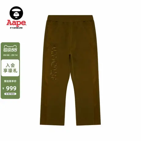 Aape旗舰店男装秋冬猿人字母刺绣潮流休闲长裤C647XXP商品大图