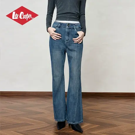 Lee Cooper/李库珀 2025年秋季女士显高潮牌新款高级感喇叭牛仔裤商品大图