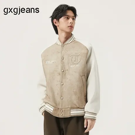 gxg.jeans男装2024年秋季新款棒球夹克J24X213003图片