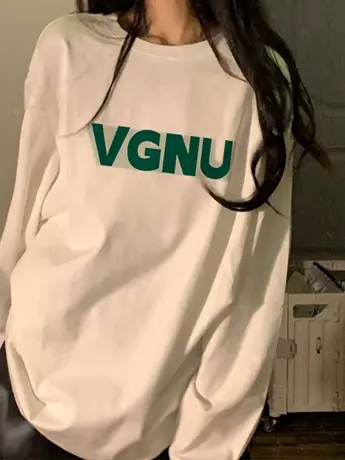 白色内搭打底衫女2023新款秋冬季加绒中长款叠穿卫衣长袖t恤上衣商品大图