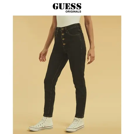 GUESS女士设计感潮流百搭休闲直筒牛仔裤-W1GAB4R4AS0商品大图