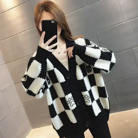 毛衣2024年新款女装春秋季春款春装女士针织开衫宽松百搭外穿爆款商品大图