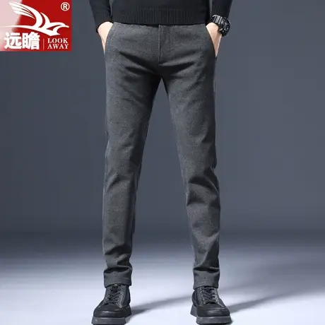 冬季男士休闲裤2022新款潮牌男款秋冬宽松百搭长裤直筒修身男裤子商品大图