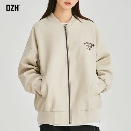 男士棒球服皮衣外套男女同款潮高级感2023年新款美式皮夹克春秋款商品大图