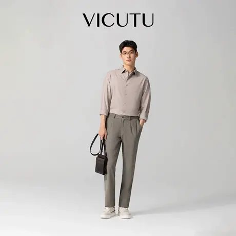 VICUTU威可多男士单西裤绵羊毛舒暖商务差旅裤子日常通勤西装裤子图片
