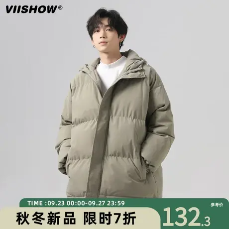 VIISHOW棉衣男冬季新款短款宽松立领加厚棉服休闲oversize外套男商品大图
