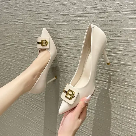 高跟鞋女2023秋季新款高级感女神范性感尖头细跟气质单鞋女士通勤图片