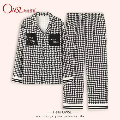 睡衣男春秋款女2022年新款家居服套装秋冬男士商品大图