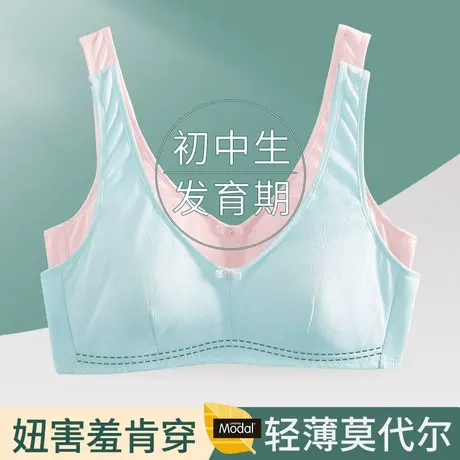 少女文胸发育期初中生高中生抹胸青春期无钢圈小背心大童女童内衣商品大图