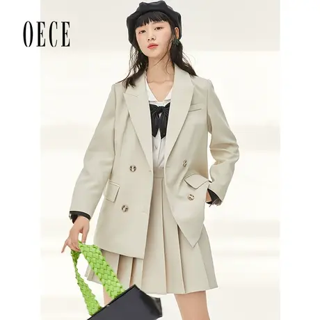 Oece气质小西装套装春秋新款女装休闲西服女职业外套商品大图