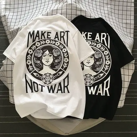 日系纯棉短袖t恤女夏季加肥加大300斤胖mm微胖穿搭大码女装300斤商品大图