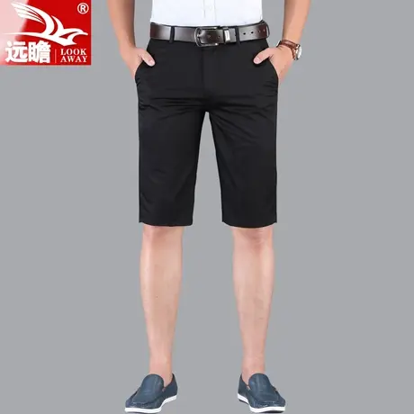 男士休闲短裤男夏季薄款五分裤宽松直筒七分弹力中裤外穿潮流马裤商品大图