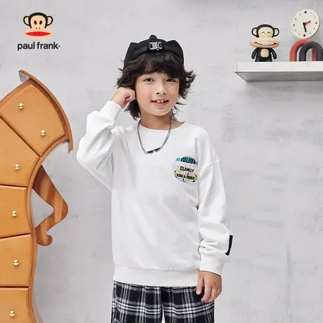 大嘴猴童装儿童春秋卫衣2024新款男童圆领套头长袖中大童洋气上衣图片