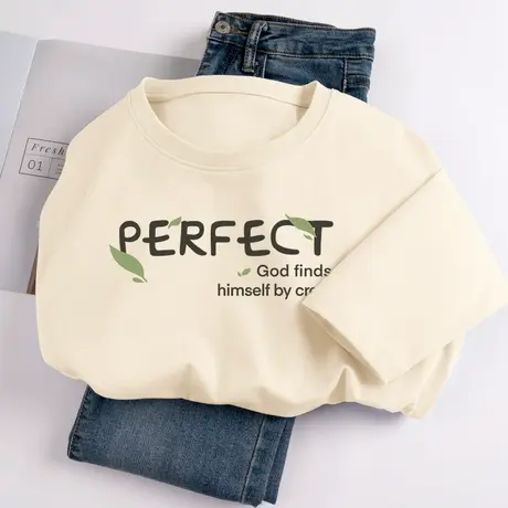 秋季长袖t恤女秋装2023新款女装宽松纯棉上衣春秋薄款宽松打底衫商品大图