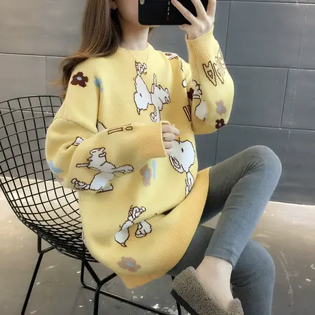 卫衣服2023年新款女装秋冬季上衣秋款秋装宽松女士外套中长款爆款图片