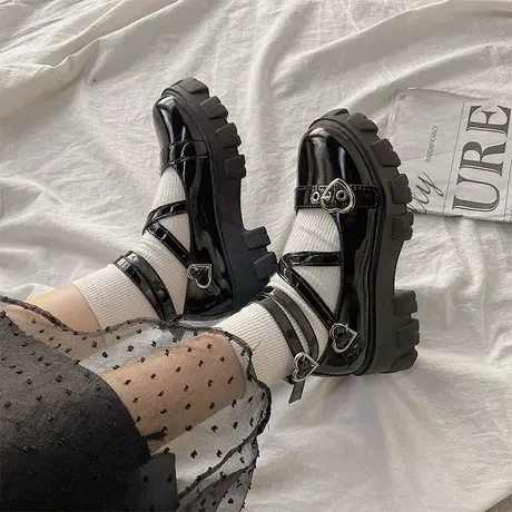 洛丽塔小皮鞋女2023秋季新款厚底日系jk制服鞋百搭学院单鞋ins潮商品大图