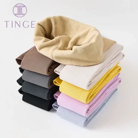 TINGE收腹显瘦连裤袜中厚九分踩脚袜秋冬大码肉色黑色加厚打底袜图片