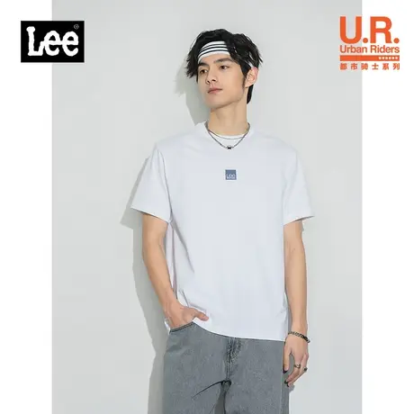 Lee商场同款22春夏新品舒适圆领印花多色男短袖T恤棉LMT0015064DR图片
