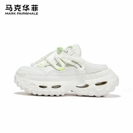 马克华菲老爹鞋一脚蹬厚底包头半拖鞋女夏外穿情侣半拖无后跟女鞋商品大图