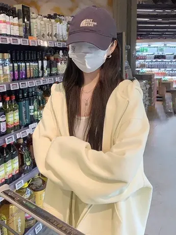 美式复古帽衫2023新款爆款连帽卫衣女大码潮ins秋季小众炸街外套图片