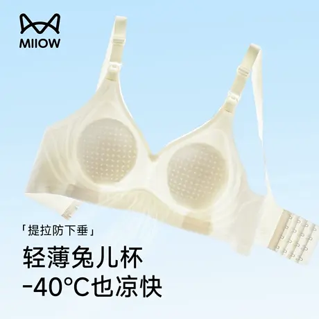 猫人哺乳内衣女薄款夏季聚拢防下垂孕期产后喂奶专用凉感孕妇文胸商品大图