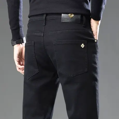 男装高端商务直筒西裤秋季新塘水洗潮牌休闲牛仔长裤春秋款男裤子商品大图