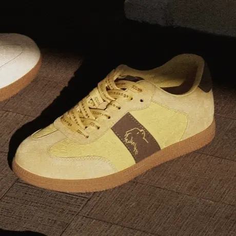 Josiny/卓诗尼复古拼色德训鞋女黄色舒适百搭休闲运动板鞋商品大图