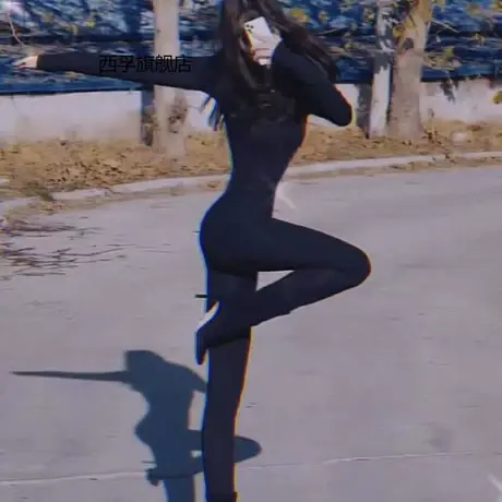 男女带jj套加绒加厚冬季肤色保暖内衣连身袜连体衣开裆丝袜全身衣商品大图