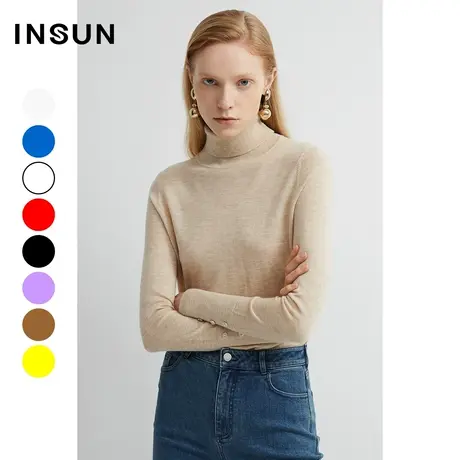 INSUN恩裳线上专选秋季修身针织打底衫商品大图