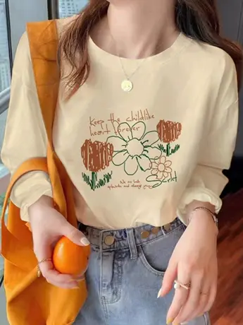 初春女装2023早秋新款欧货仿棉长袖t恤冬季加绒内搭打底衫上衣服图片