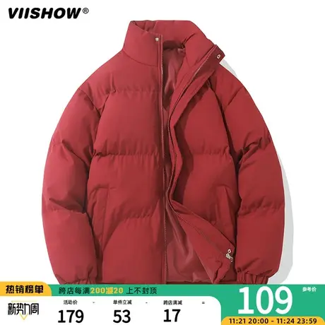VIISHOW美式棉服男保暖面包服男生痞帅棉衣冬季宽松潮牌加厚衣服商品大图