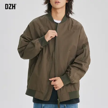 男士美式棒球服外套男潮牌高级感2023年新款春秋上衣休闲飞行夹克商品大图