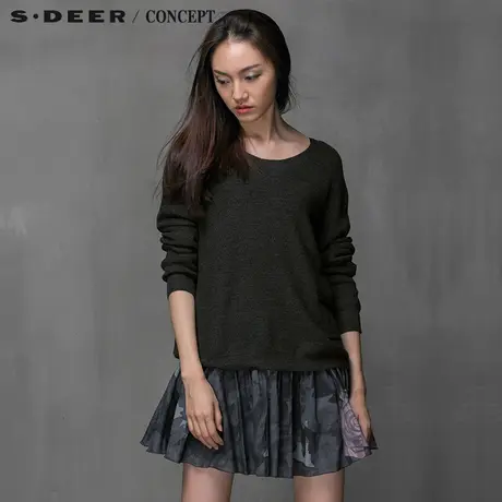S·🌤DEER＼�ONCEPT【🌦上新】🌧圣迪奥欧美风宽松感针织衫毛衣4383595图片