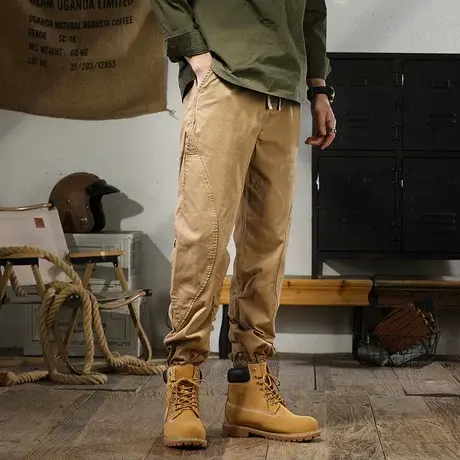 百搭时尚秋季裤子男款宽松大码男士休闲裤户外潮流百搭舒适休闲裤商品大图