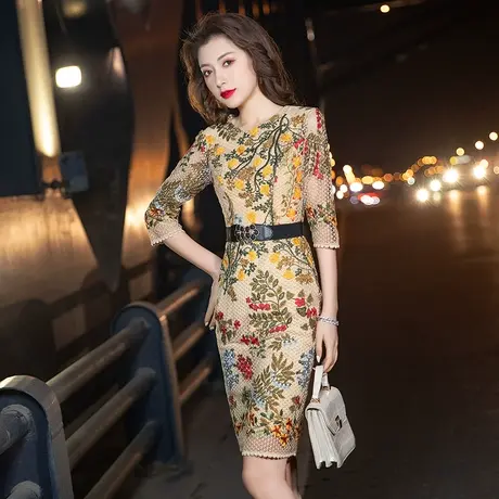 晚礼服女小个子轻奢生日短款平时可穿气质名媛精致宴会高级连衣裙图片