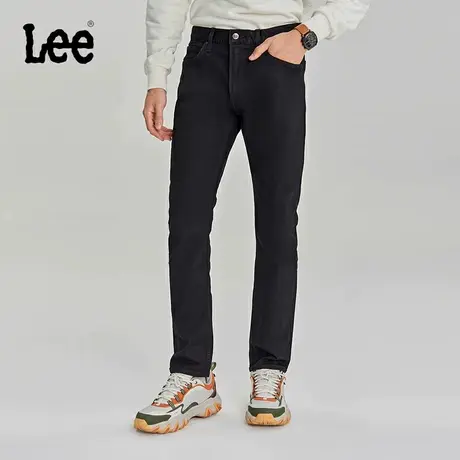 Lee23商场同款709修身小脚黑色男牛仔裤LMB100709100346898L00图片