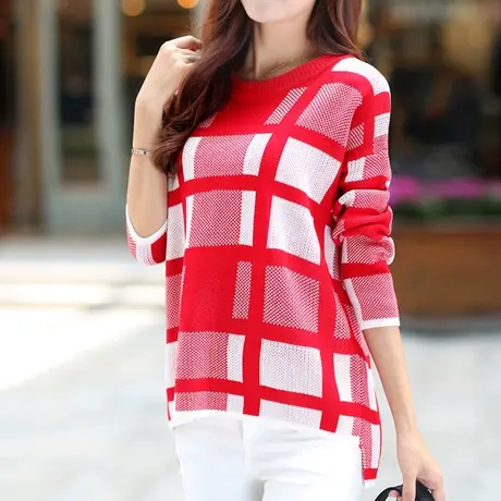 清仓！清仓价格！春秋新款毛衣2022圆领长袖打底衫针织衫套头女图片