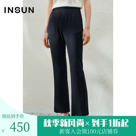 恩裳2023年夏款新款垂感百搭休闲裤微喇裤子女直筒西装裤图片