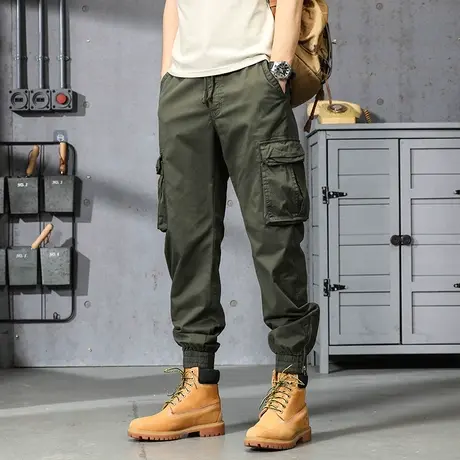 夏季宽松舒适工装裤百搭裤子男款男士裤子夏季薄款潮流夏季男裤商品大图